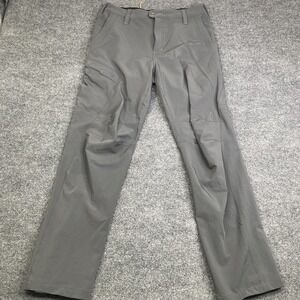 Stoic Hiking Pants Mens Gray Nylon Stretch Water Resistant Outdoor Cargo Pocket